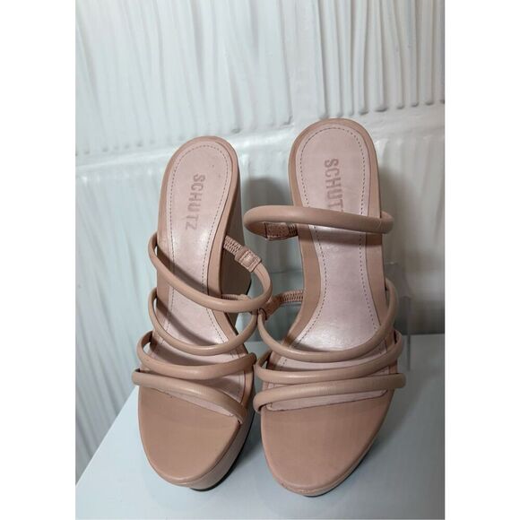 Schutz Women's Cari Platform Wedge Sandals - Picture 5 of 11